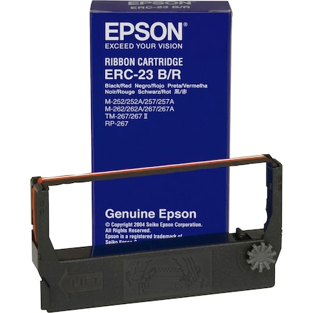 Epson Black/Red Fabric Ribbon M/Rm/Tm/A ERC-23BR